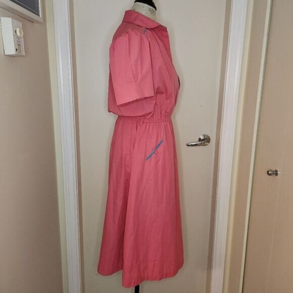 80s pink dress - Picture 3 of 12